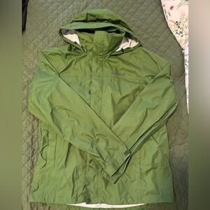 Marmot Green Hooded Rain Jacket